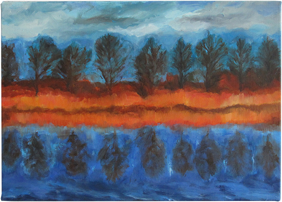 Oderbruch hell leuchtend