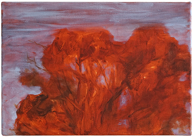 Rote Baumkronen