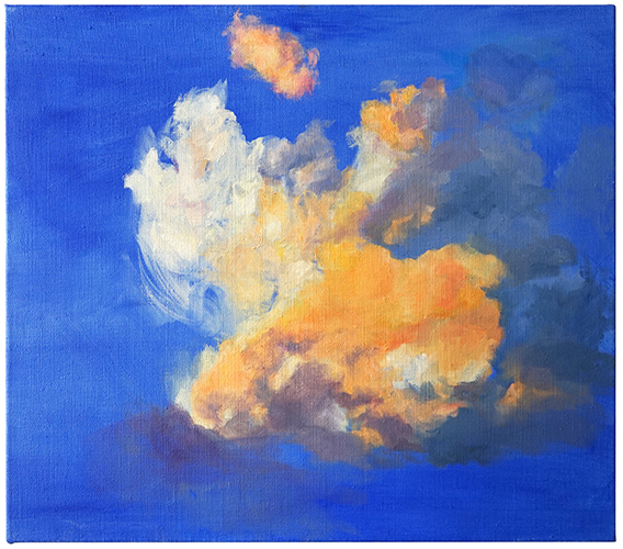 orange clouds